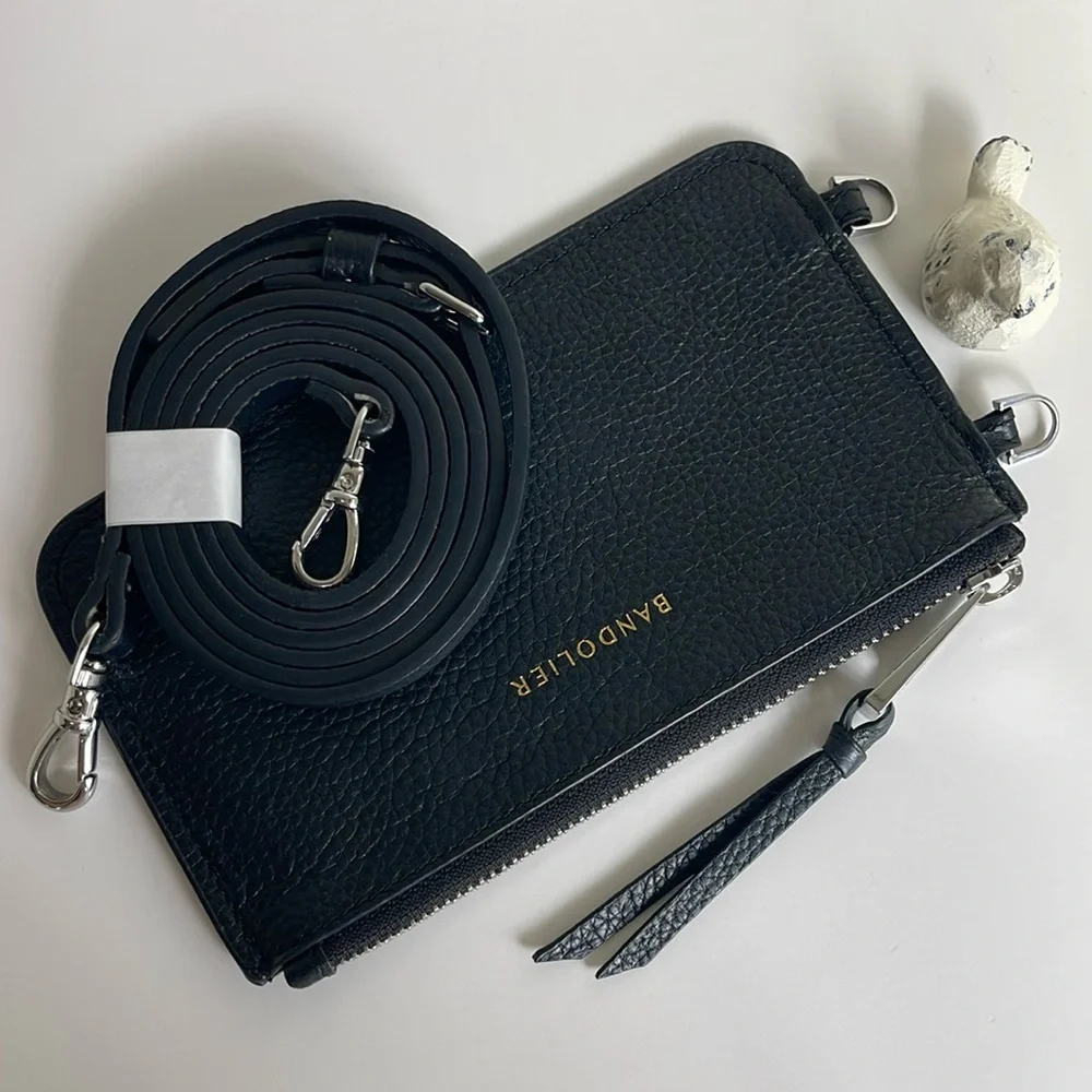 Bandolier Minimal Pouch And Strap
FLAT ZIP POUCH IN BLACK/SILVER - Picture 10 of 16